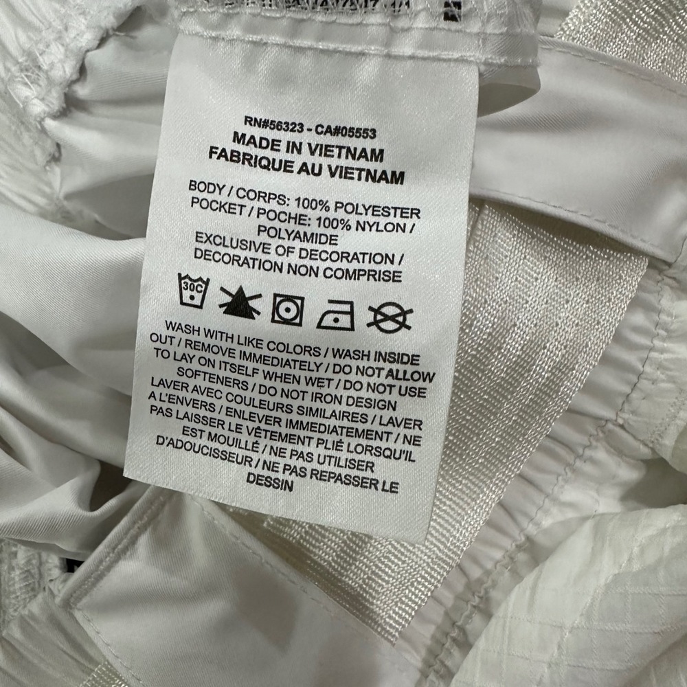 Nike Sportswear Women's Woven Cargo Joggers in White Belted wBlack Swoosh Size M - Picture 16 of 16